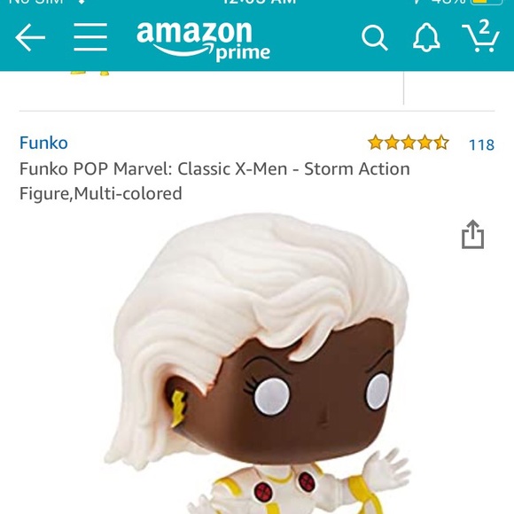 **SOLD**Storm Funko Pop Marvel X-Men - Picture 7 of 8